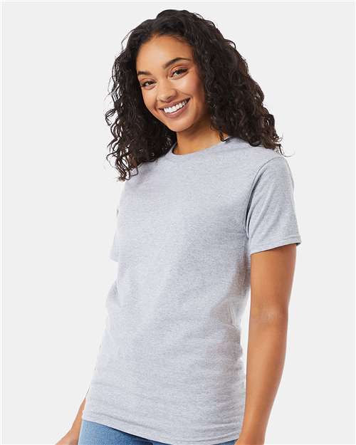 Hanes 5280 Essential-T T-Shirt - Light Steel - model side