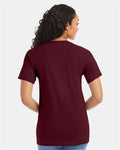 Hanes 5280 Essential-T T-Shirt - Maroon - model back
