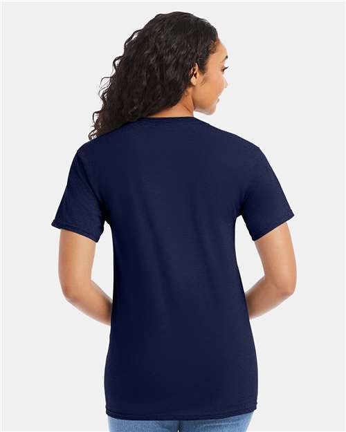 Hanes 5280 Essential-T T-Shirt - Navy - model back