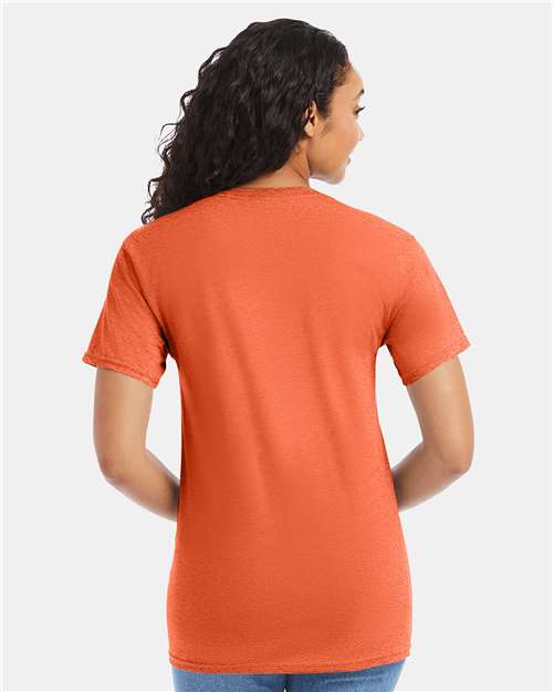 Hanes 5280 Essential-T T-Shirt - Texas Orange - model back