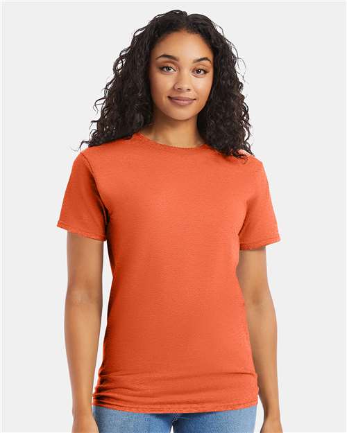 Hanes 5280 Essential-T T-Shirt - Texas Orange - model front