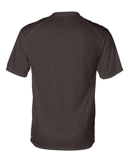 Badger 4120 Men's B-Core Sport Shoulders T-Shirt - Brown - back