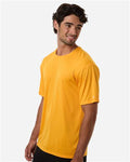 Badger 4120 Men's B-Core Sport Shoulders T-Shirt - Gold - model side
