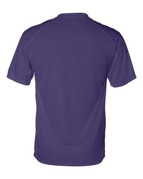 Badger 4120 Men's B-Core Sport Shoulders T-Shirt - Purple - back