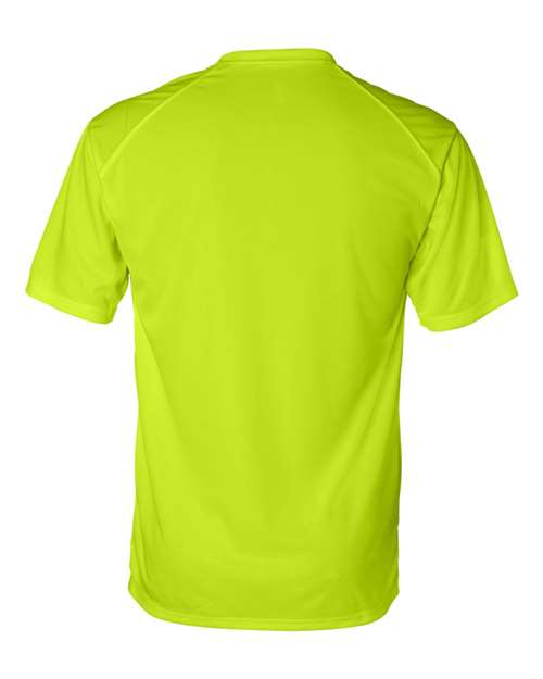 Badger 4120 Men's B-Core Sport Shoulders T-Shirt - Safety Yellow - back