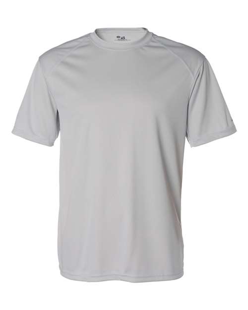 Badger 4120 Men's B-Core Sport Shoulders T-Shirt - Silver - front