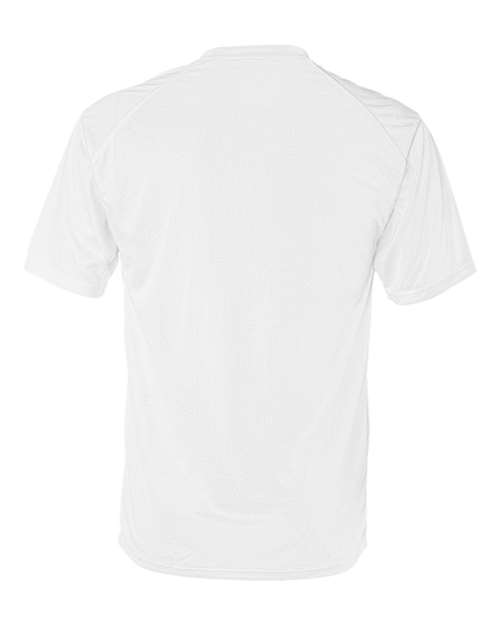 Badger 4120 Men's B-Core Sport Shoulders T-Shirt - White - back