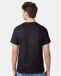 Hanes 5250 Authentic T-Shirt - Black - model back