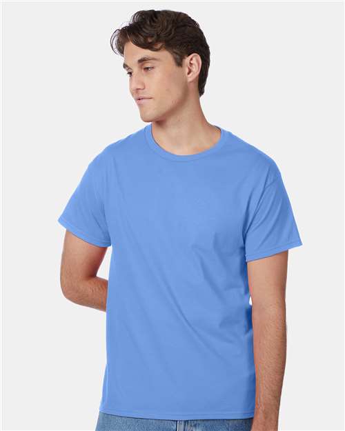 Hanes 5250 Authentic T-Shirt - Carolina Blue - model front