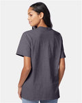 Hanes 5250 Authentic T-Shirt - Charcoal Heather - model back