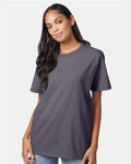 Hanes 5250 Authentic T-Shirt - Charcoal Heather - model front