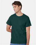 Hanes 5250 Authentic T-Shirt - Deep Forest - model front