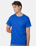 Hanes 5250 Authentic T-Shirt - Deep Royal - model front