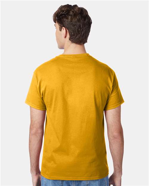 Hanes 5250 Authentic T-Shirt - Gold - model back