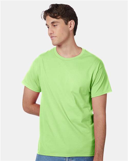 Hanes 5250 Authentic T-Shirt - Lime - model front