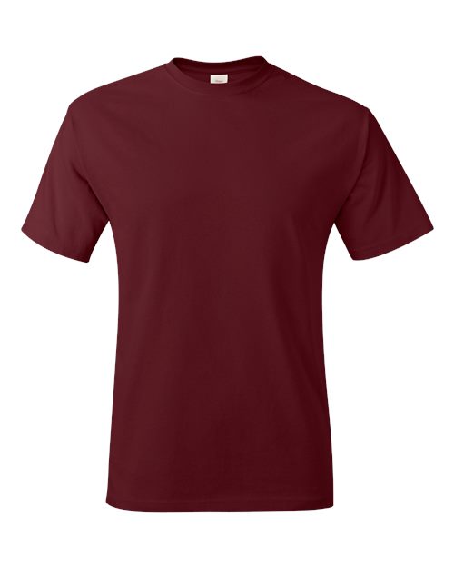 Hanes 5250 Authentic T-Shirt - Maroon - flat front