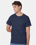 Hanes 5250 Authentic T-Shirt - Navy - model front