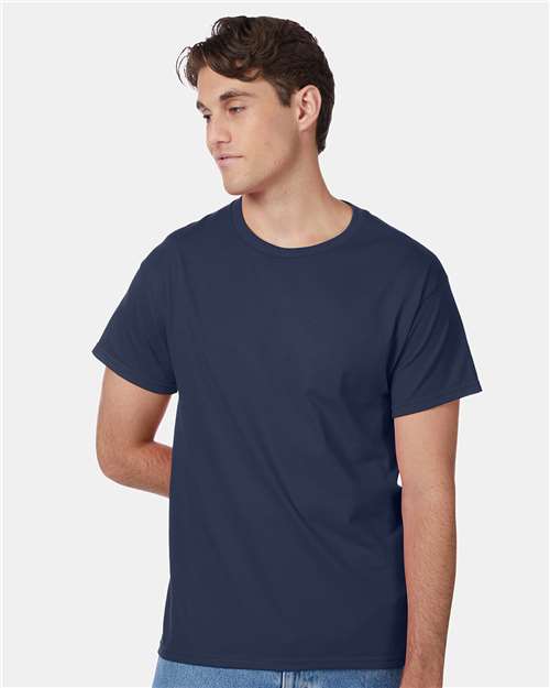 Hanes 5250 Authentic T-Shirt - Navy - model front
