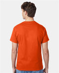 Hanes 5250 Authentic T-Shirt - Orange - model back