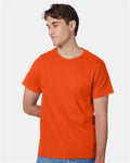 Hanes 5250 Authentic T-Shirt - Orange - model front