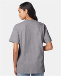 Hanes 5250 Authentic T-Shirt - Oxford Grey - model back