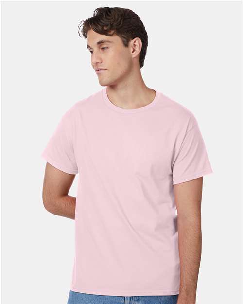 Hanes 5250 Authentic T-Shirt - Pale Pink - model front
