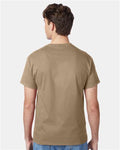 Hanes 5250 Authentic T-Shirt - Pebble - model back