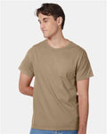 Hanes 5250 Authentic T-Shirt - Pebble - model front