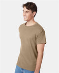 Hanes 5250 Authentic T-Shirt - Pebble - model side