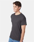Hanes 5250 Authentic T-Shirt - Smoke Grey - model side