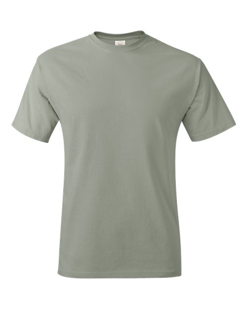 Hanes 5250 Authentic T-Shirt - Stonewashed Green - flat front