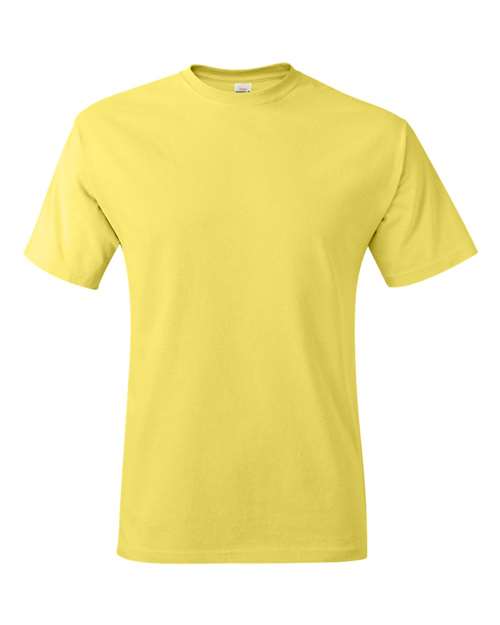 Hanes 5250 Authentic T-Shirt - Yellow - flat front