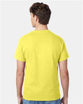 Hanes 5250 Authentic T-Shirt - Yellow - model back