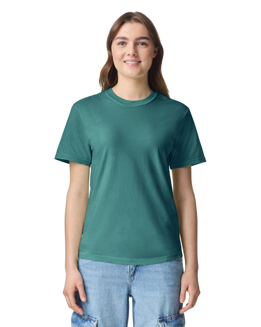 Comfort Colors C1717 Garment-Dyed Heavyweight T-Shirt - Emerald - model front