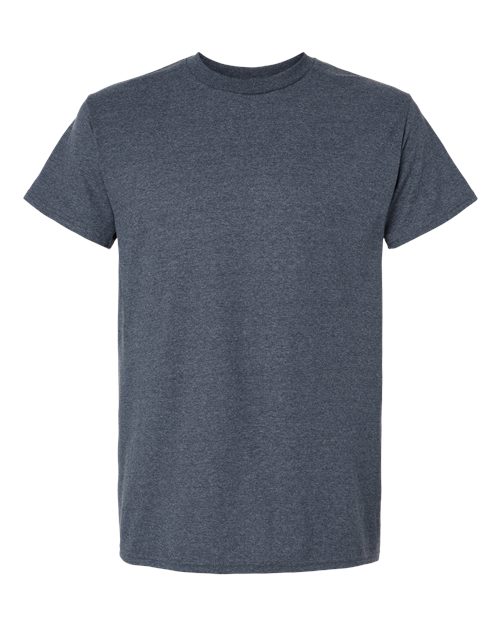 Gildan 2000 Ultra Cotton T-Shirt - Heather Navy - flat front