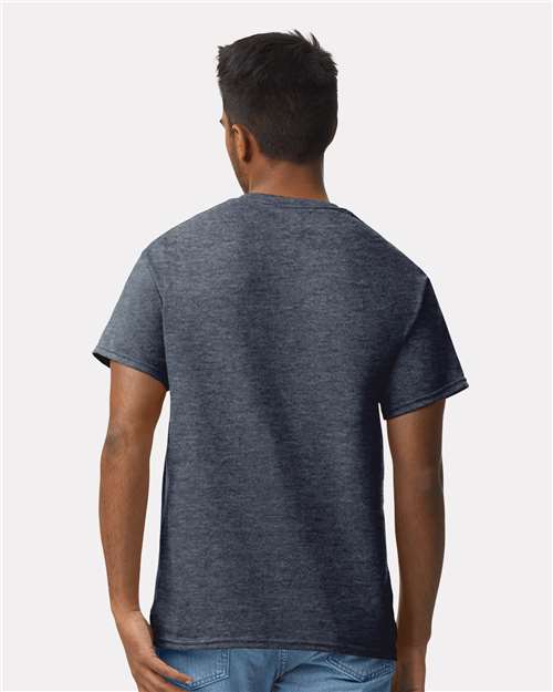 Gildan 2000 Ultra Cotton T-Shirt - Heather Navy - model back