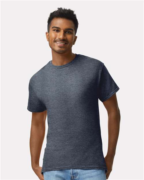 Gildan 2000 Ultra Cotton T-Shirt - Heather Navy - model front