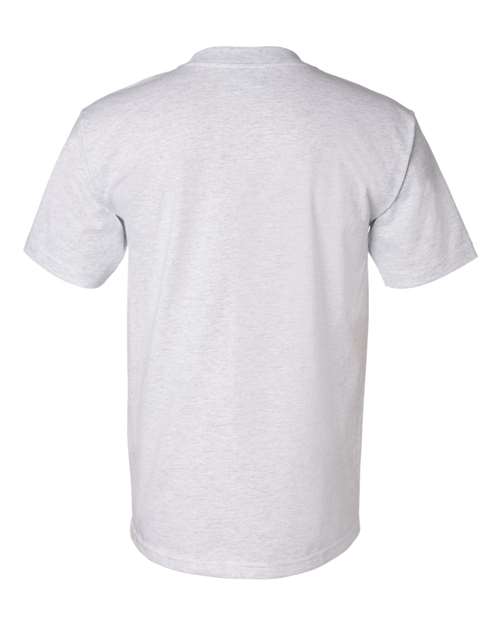 Bayside 5100 Unisex USA-Made Heavyweight T-Shirt - Ash - back