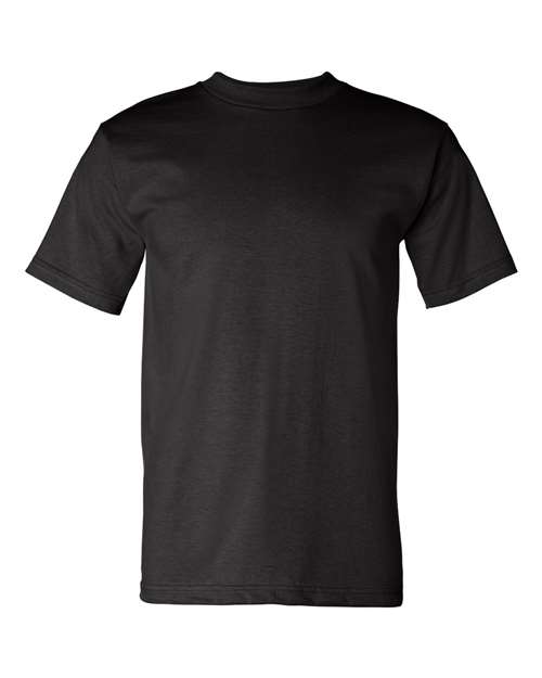 Bayside 5100 Unisex USA-Made Heavyweight T-Shirt - Black - front