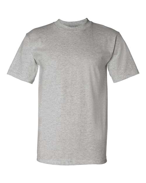 Bayside 5100 Unisex USA-Made Heavyweight T-Shirt - Dark Ash - front