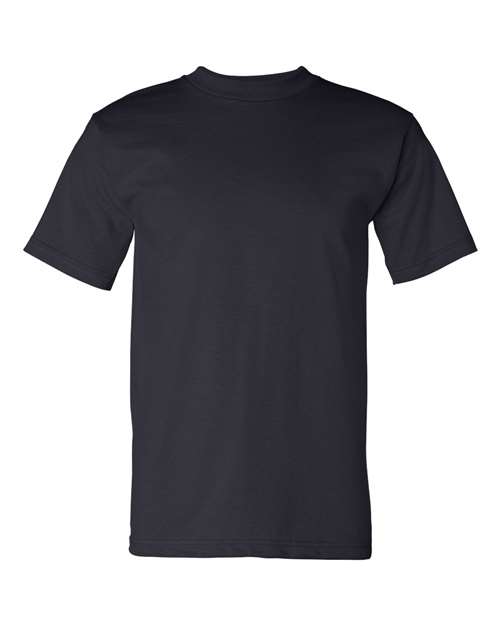 Bayside 5100 Unisex USA-Made Heavyweight T-Shirt - Navy - front