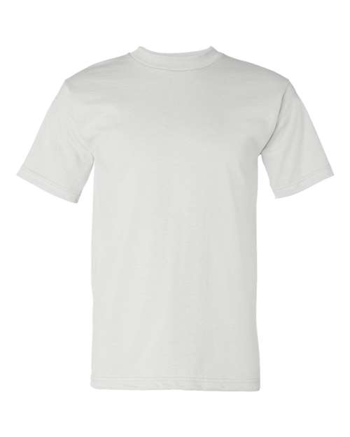 Bayside 5100 Unisex USA-Made Heavyweight T-Shirt - White - front