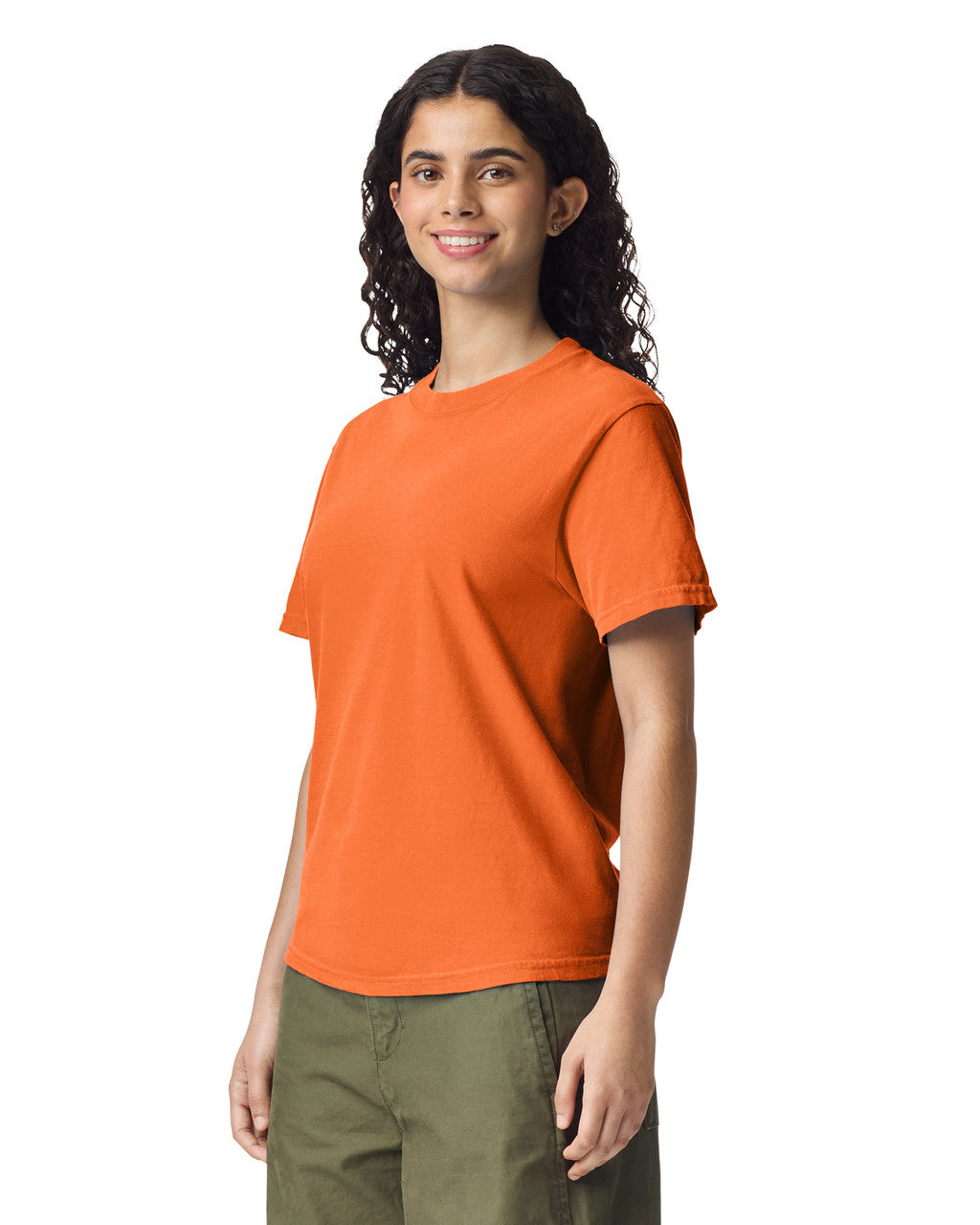 Comfort Colors C1717 Garment-Dyed Heavyweight T-Shirt - Burnt Orange - model back