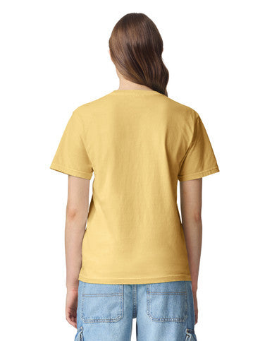 Comfort Colors C1717 Garment-Dyed Heavyweight T-Shirt - Butter - model back