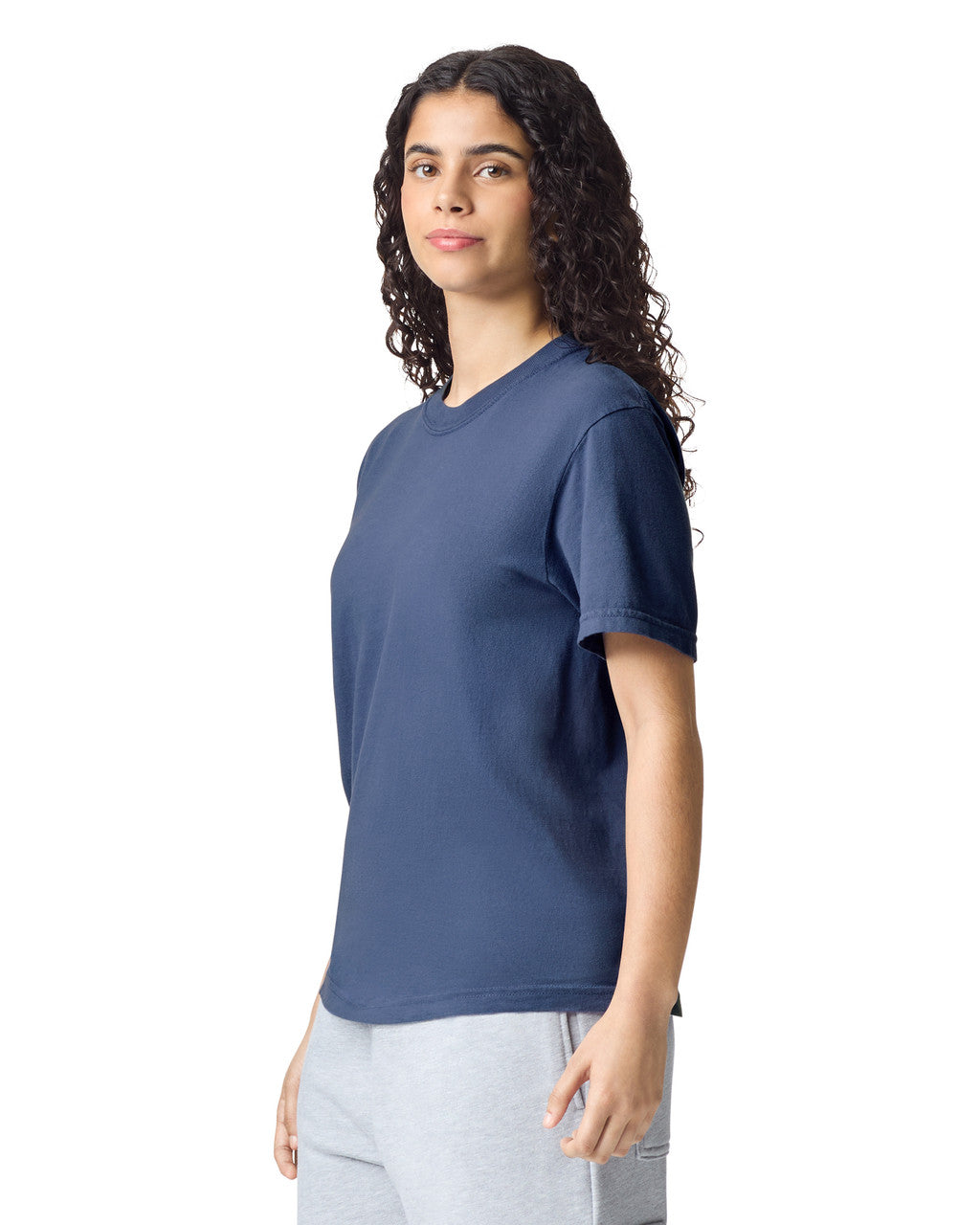 Comfort Colors C1717 Garment-Dyed Heavyweight T-Shirt - China Blue - model back