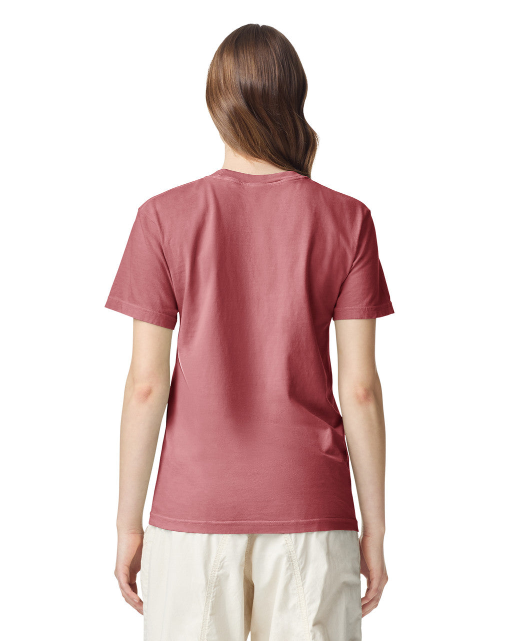 Comfort Colors C1717 Garment-Dyed Heavyweight T-Shirt - Crimson - model side