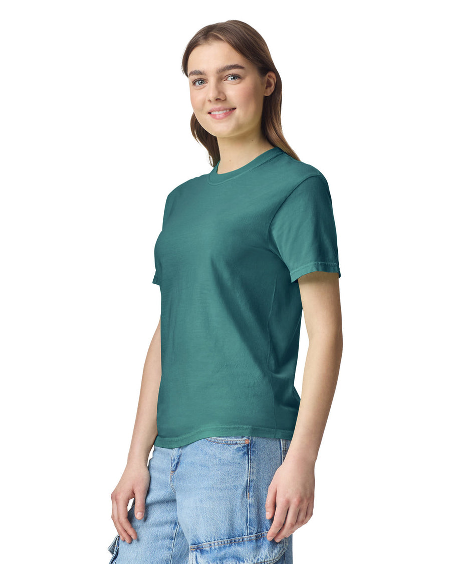 Comfort Colors C1717 Garment-Dyed Heavyweight T-Shirt - Emerald - model back