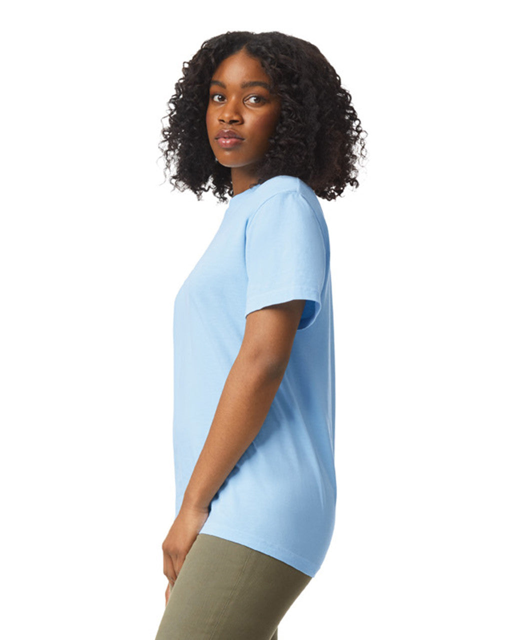 Comfort Colors C1717 Garment-Dyed Heavyweight T-Shirt - Hydrangea - model back