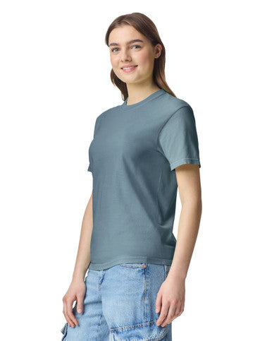 Comfort Colors C1717 Garment-Dyed Heavyweight T-Shirt - Ice Blue - model side