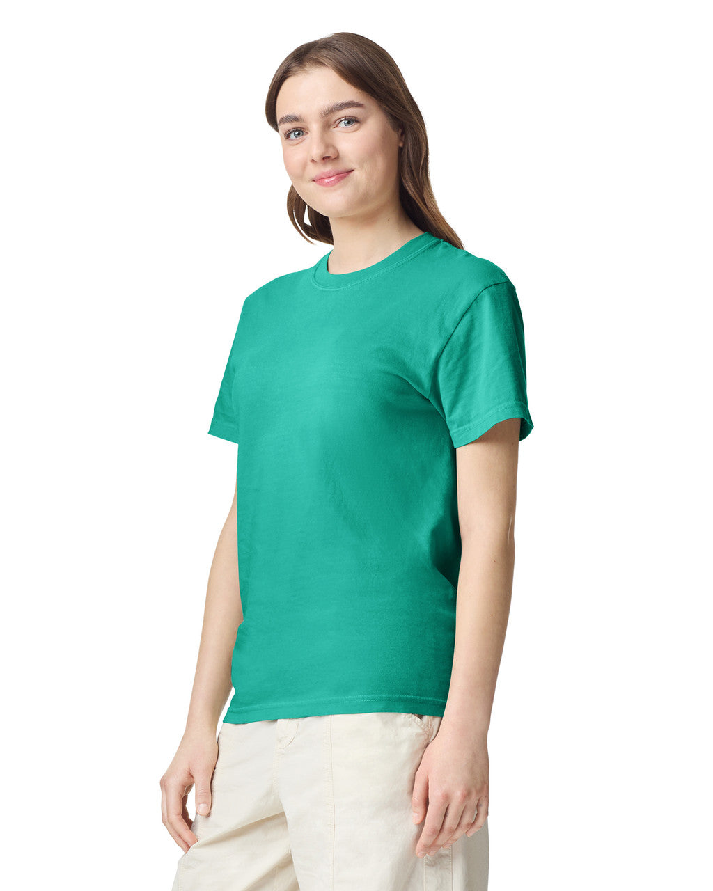 Comfort Colors C1717 Garment-Dyed Heavyweight T-Shirt - Island Green - model back